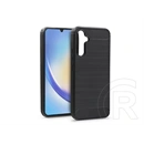 Haffner Carbon szilikon tok (Samsung SM-A346 Galaxy A34 5G, fekete)