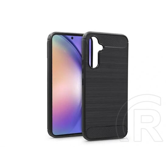 Haffner Carbon szilikon tok (Samsung SM-A546 Galaxy A54 5G, fekete)
