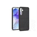 Haffner Carbon szilikon tok (Samsung SM-A556 Galaxy A55, fekete)