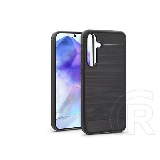 Haffner Carbon szilikon tok (Samsung SM-A556 Galaxy A55, fekete)