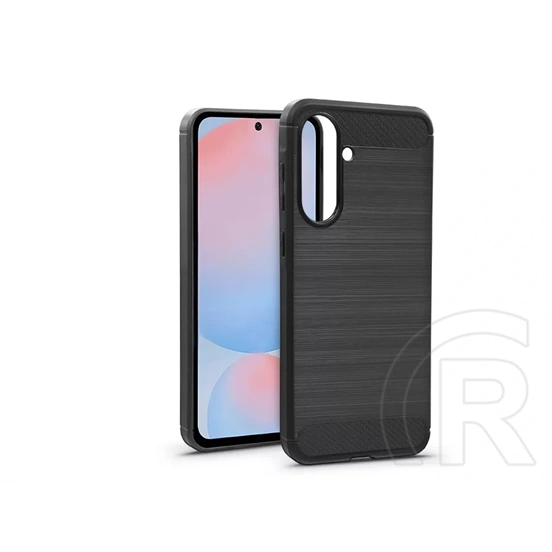 Haffner Carbon szilikon tok (Samsung SM-A566 Galaxy A56 5G, fekete)