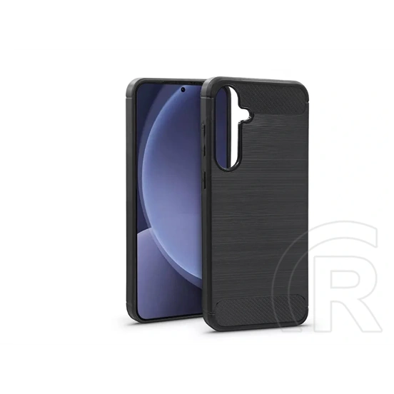 Haffner Carbon szilikon tok (Samsung SM-S936 Galaxy S25+, fekete)