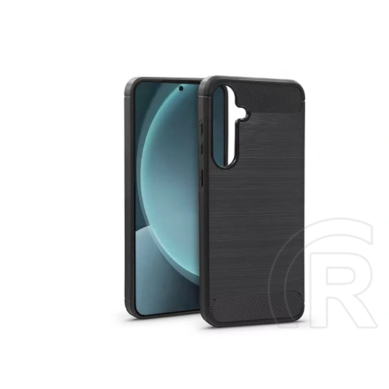 Haffner Carbon szilikon tok (Samsung SM-S937 Galaxy S25, fekete)