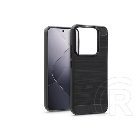 Haffner Carbon szilikon tok (Xiaomi 14, fekete)