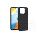 Haffner Carbon szilikon tok (Xiaomi Redmi 10,C, fekete)