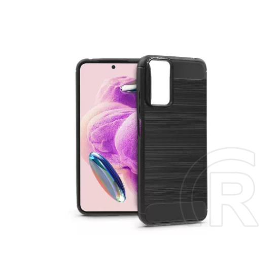 Haffner Carbon szilikon tok (Xiaomi Redmi Note 12S, fekete)