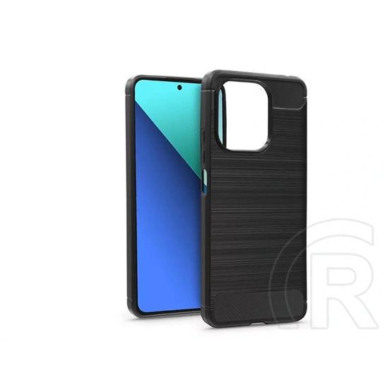 Haffner Carbon szilikon tok (Xiaomi Redmi Note 13, fekete)