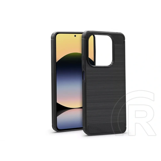 Haffner Carbon szilikon tok (Xiaomi Redmi Note 14 4G/Note 14 5G, fekete)