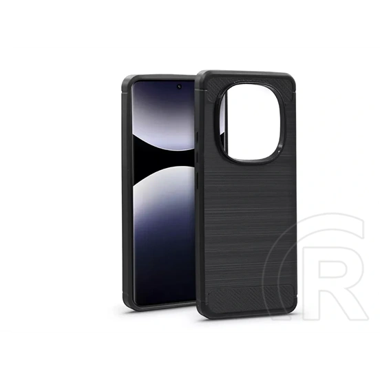 Haffner Carbon szilikon tok (Xiaomi Redmi Note 14 Pro 5G/Note 14 Pro+ 5G, fekete)