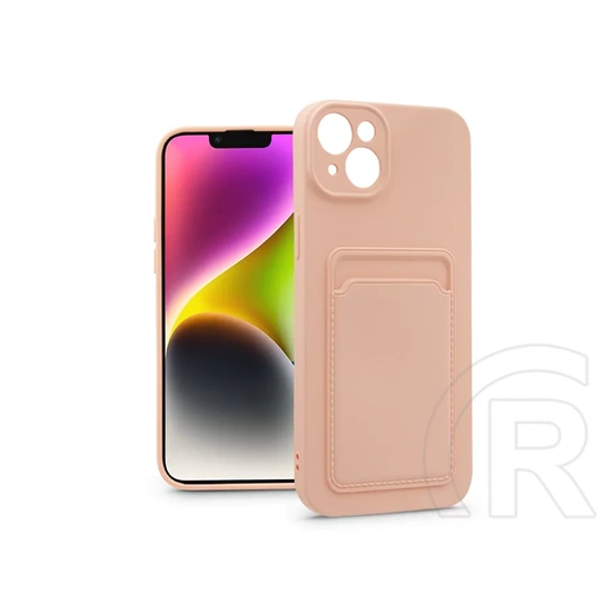 Haffner Card Case kártyatartós szilikon tok (Apple iPhone 14, pink)