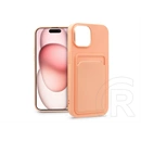 Haffner Card Case kártyatartós szilikon tok (Apple iPhone 15, pink)