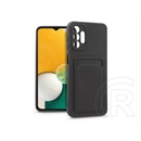 Haffner Card Case kártyatartós szilikon tok (Samsung A136U Galaxy A13 5G/Galaxy A04s, fekete)