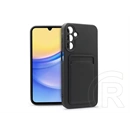 Haffner Card Case kártyatartós szilikon tok (Samsung A155 Galaxy A15 4G/5G, fekete)