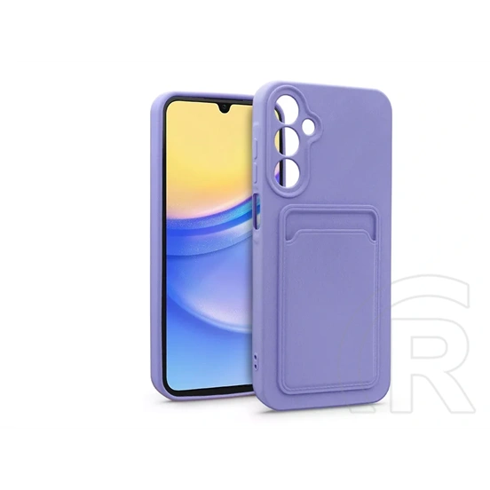 Haffner Card Case kártyatartós szilikon tok (Samsung A155 Galaxy A15 4G/5G lila)