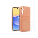 Haffner Card Case kártyatartós szilikon tok (Samsung A155 Galaxy A15 4G/5G pink)