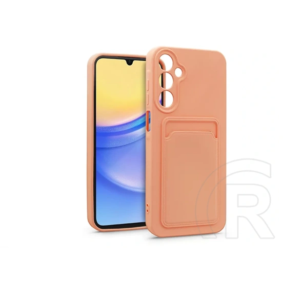 Haffner Card Case kártyatartós szilikon tok (Samsung A155 Galaxy A15 4G/5G pink)