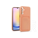 Haffner Card Case kártyatartós szilikon tok (Samsung SM-A256 Galaxy A25 5G, pink)
