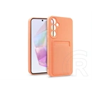 Haffner Card Case kártyatartós szilikon tok (Samsung SM-A356 Galaxy A35 5G, pink)