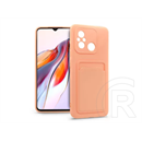 Haffner Card Case kártyatartós szilikon tok (Xiaomi Redmi 12C, pink)