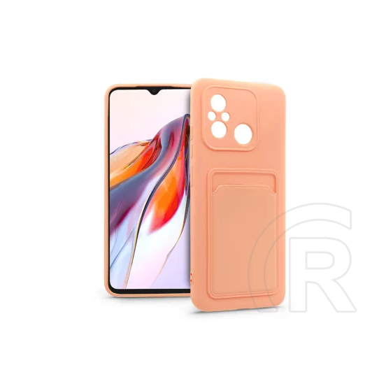 Haffner Card Case kártyatartós szilikon tok (Xiaomi Redmi 12C, pink)