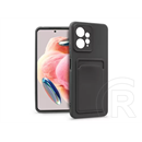 Haffner Card Case kártyatartós szilikon tok (Xiaomi Redmi Note 12 4G, fekete)
