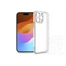 Haffner Clear Case kameravédős szilikon tok (Apple iPhone 15, átlátszó)
