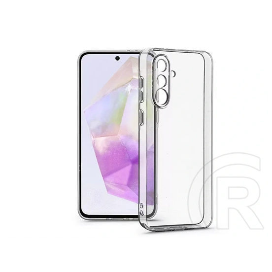 Haffner Clear Case kameravédős szilikon tok (Samsung SM-A366 Galaxy A36 5G, átlátszó)