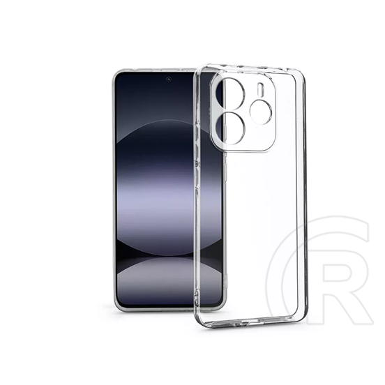 Haffner Clear Case kameravédős szilikon tok (Xiaomi Redmi Note 14 4G/Note 14 5G, átlátszó)