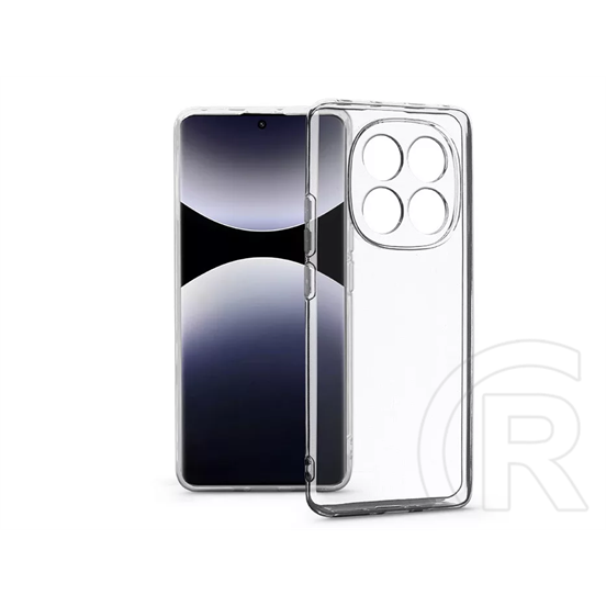 Haffner Clear Case kameravédős szilikon tok (Xiaomi Redmi Note 14 Pro 5G/Note 14 Pro+ 5G, átlátszó)