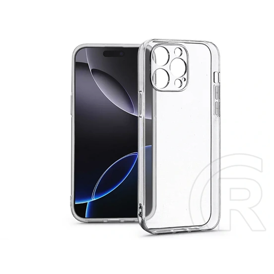 Haffner Clear Case szilikon tok (Apple iPhone 16 Pro Max, átlátszó)