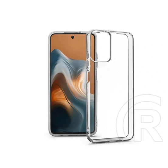 Haffner Clear Case szilikon tok (Motorola Moto G34, átlátszó)