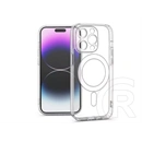 Haffner Clear Mag Cover kameravédős szilikon tok (Apple iPhone 14 Pro Max, átlátszó)