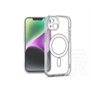 Haffner Clear Mag Cover kameravédős szilikon tok (Apple iPhone 14, átlátszó)