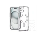 Haffner Clear Mag Cover kameravédős szilikon tok (Apple iPhone 15, átlátszó)