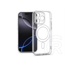 Haffner Clear Mag Cover kameravédős szilikon tok (Apple iPhone 16 Pro, átlátszó)