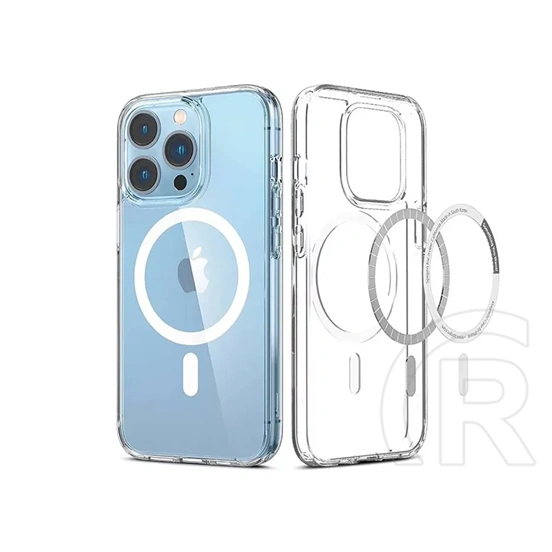 Haffner Clear Mag Cover szilikon tok (Apple iPhone 13 Pro Max, átlátszó)