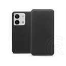 Haffner Dual Pocket Flip oldalra nyíló tok (Xiaomi Redmi Note 13 5G, fekete)