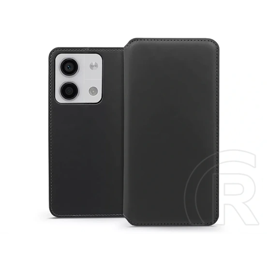 Haffner Dual Pocket Flip oldalra nyíló tok (Xiaomi Redmi Note 13 5G, fekete)