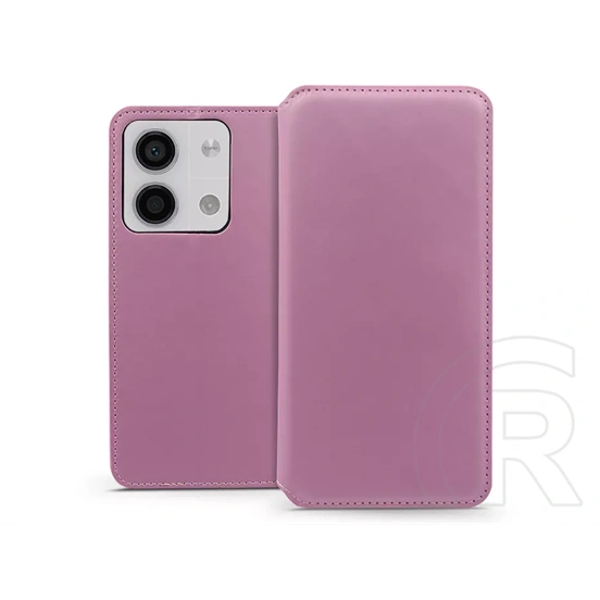 Haffner Dual Pocket Flip oldalra nyíló tok (Xiaomi Redmi Note 13 5G, pink)