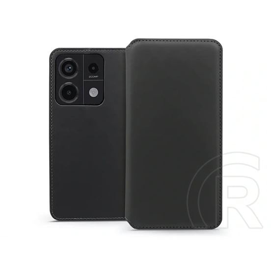 Haffner Dual Pocket Flip oldalra nyíló tok (Xiaomi Redmi Note 13 Pro 5G/Poco X6 5G, fekete)