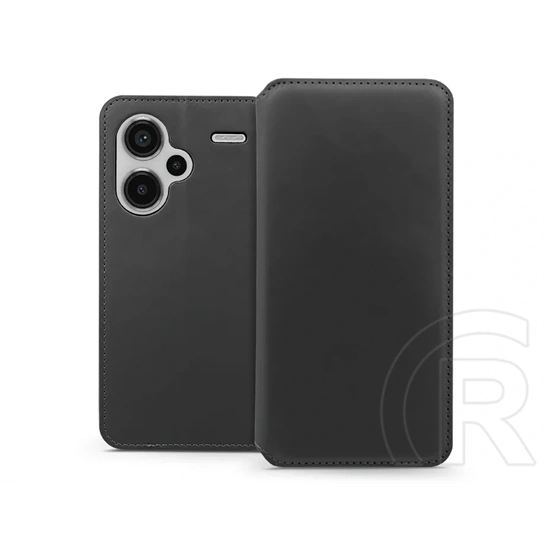 Haffner Dual Pocket Flip oldalra nyíló tok (Xiaomi Redmi Note 13 Pro+ 5G, fekete)