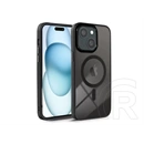Haffner Edge Mag Cover szilikon tok (Apple iPhone 15, Plus fekete/átlátszó)