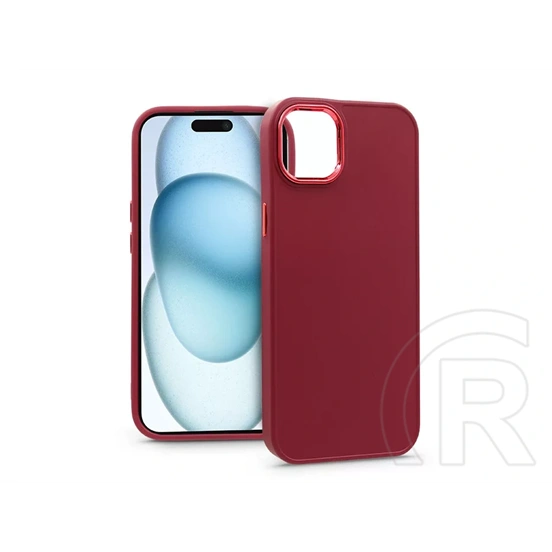 Haffner Frame szilikon tok (Apple iPhone 15, Plus magenta)
