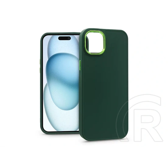 Haffner Frame szilikon tok (Apple iPhone 15, Plus zöld)