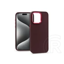 Haffner Frame szilikon tok (Apple iPhone 15 Pro Max, bíbor)