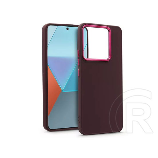Haffner Frame szilikon tok (Xiaomi Redmi Note 13 Pro 5G/Poco X6 5G, bíbor)