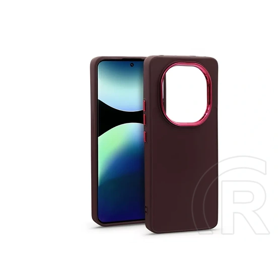 Haffner Frame szilikon tok (Xiaomi Redmi Note 14 Pro 5G/Note 14 Pro+ 5G, bíbor)