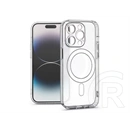 Haffner Frost Mag Cover kameravédős szilikon tok (Apple iPhone 14 Pro, átlátszó)