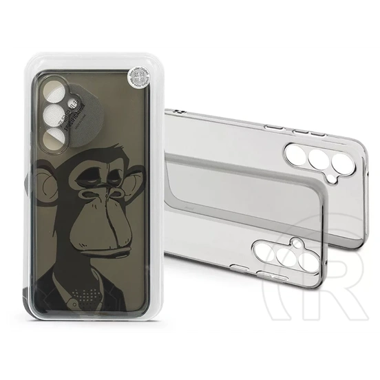 Haffner Gray Monkey szilikon tok (Samsung SM-S711 Galaxy S23 FE, átlátszó)
