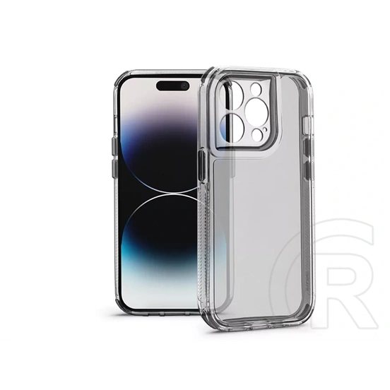 Haffner Matrix Clear kameravédős szilikon tok (Apple iPhone 14 Pro, átlátszó)